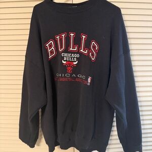 Vintage Chicago Bulls Crewneck Sweatshirt by Logo Athletic 90's NBA Basketball